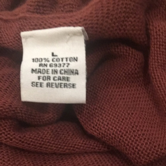 🛍 Warm & Cozy • Women’s Brown Ruffled Cardigan - Picture 4 of 5